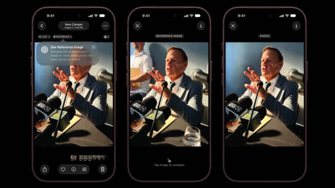 Apple'dan yapay zeka döneminde fotoğrafların gerçekliğini doğrulamaya yönelik önemli sistem: Apple Referans Görüntü